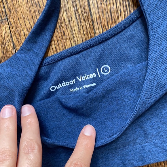 OUTDOOR VOICES NAVY BRA - Picture 2 of 4